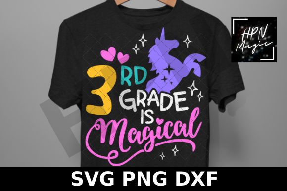 3rd Grade is Magical Svg Unicorn SVG