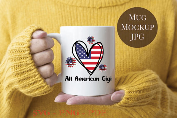 4th of July, All American Gigi SVG Files