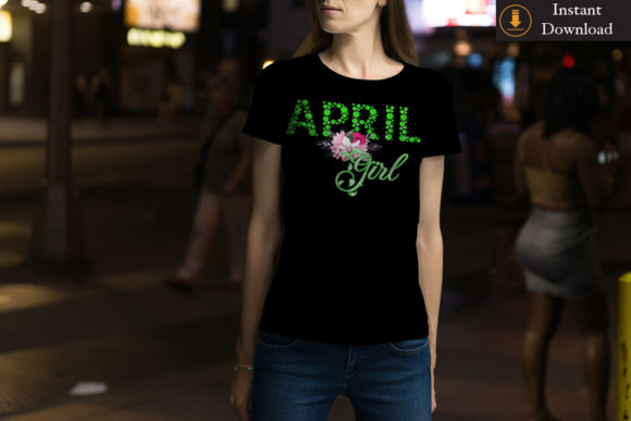 April Girls Birthday Gift Idea SVG