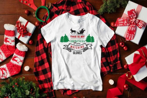 Christmas Movie Watching Gloves SVG