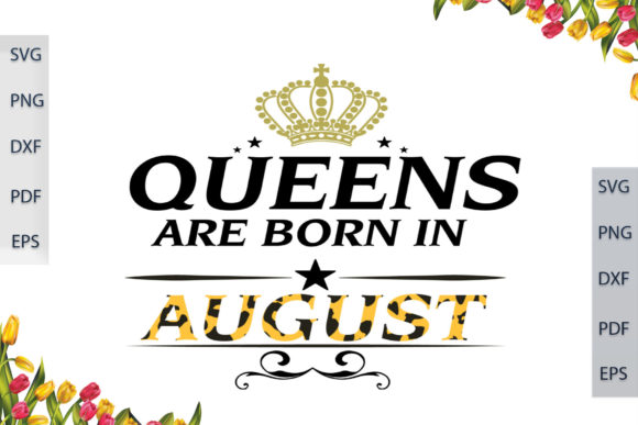 Gift for August Queens, Leopard Font