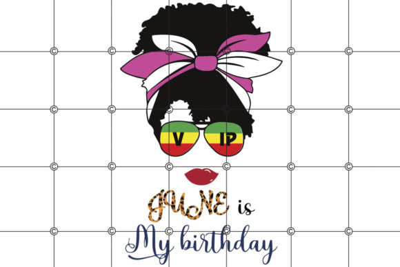 June Birthday Embroidery Design