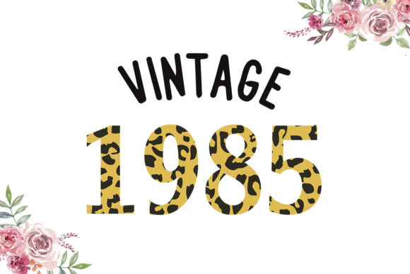 Vintage 1985 Leopard Font